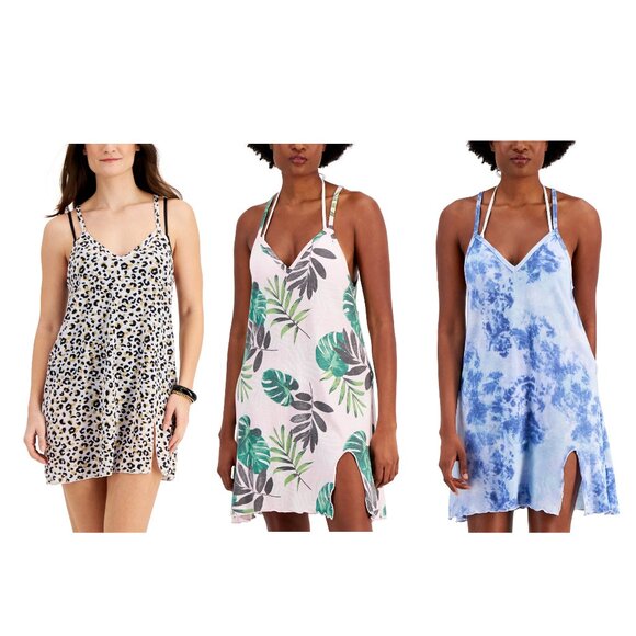 NWT Miken Juniors' Pullover Graphic Print Coverup Dress Sizes XS-L $30 8B524 - Picture 1 of 4